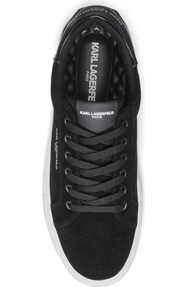 KARL LAGERFELD PARIS Logo Low Top Sneaker, Alternate, color, Black