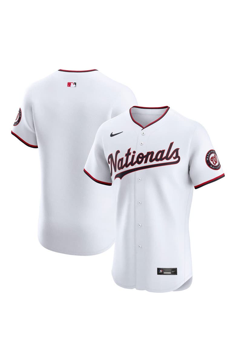 Nike Men's Nike White Washington Nationals Home Elite Jersey, Main, color, 