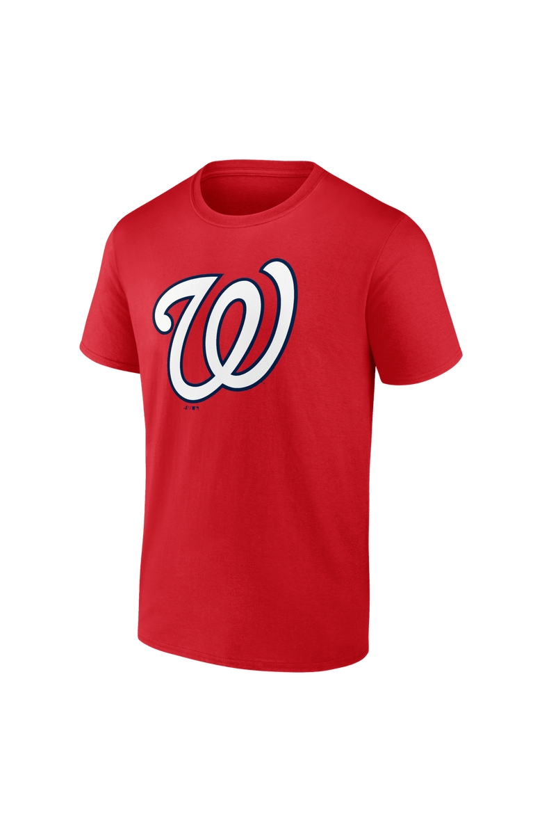 Logo Athletic Men's Logo Athletic Red Washington Nationals Official Logo T-Shirt, Alternate, color, Red
