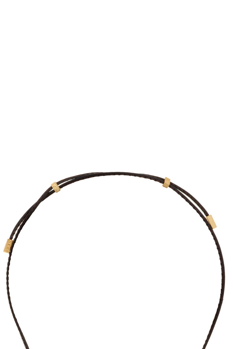 Pippa Leather Cord Pendant Necklace, Alternate, color, GOLD TONE / BURGUNDY