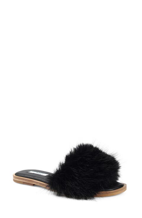 Faux Fur Slide Sandal