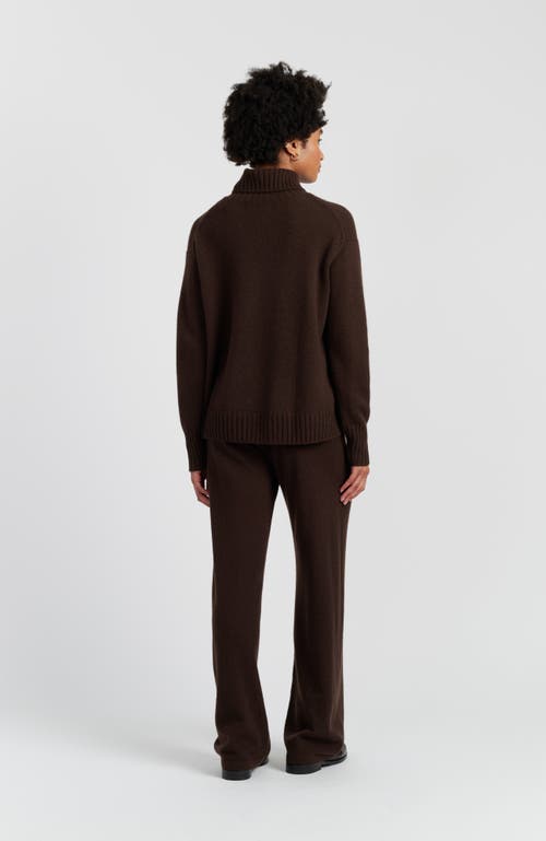 Chinti & Parker Pure Cashmere Relaxed Rollneck Sweater In Brown