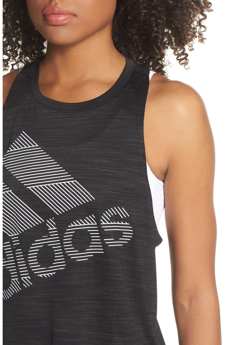 Badge of Sport Tank, Alternate, color, BLACK