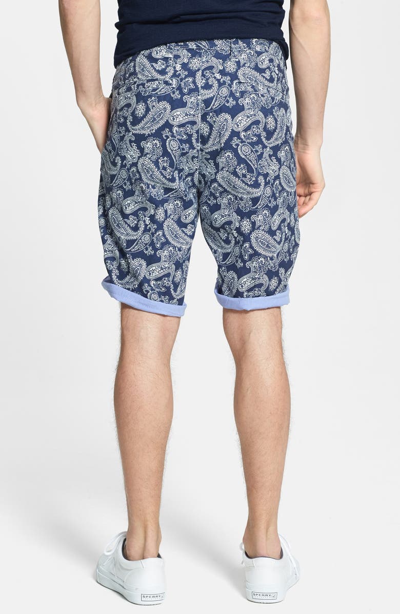 Tailor Vintage Paisley Print Reversible Shorts, Alternate, color,