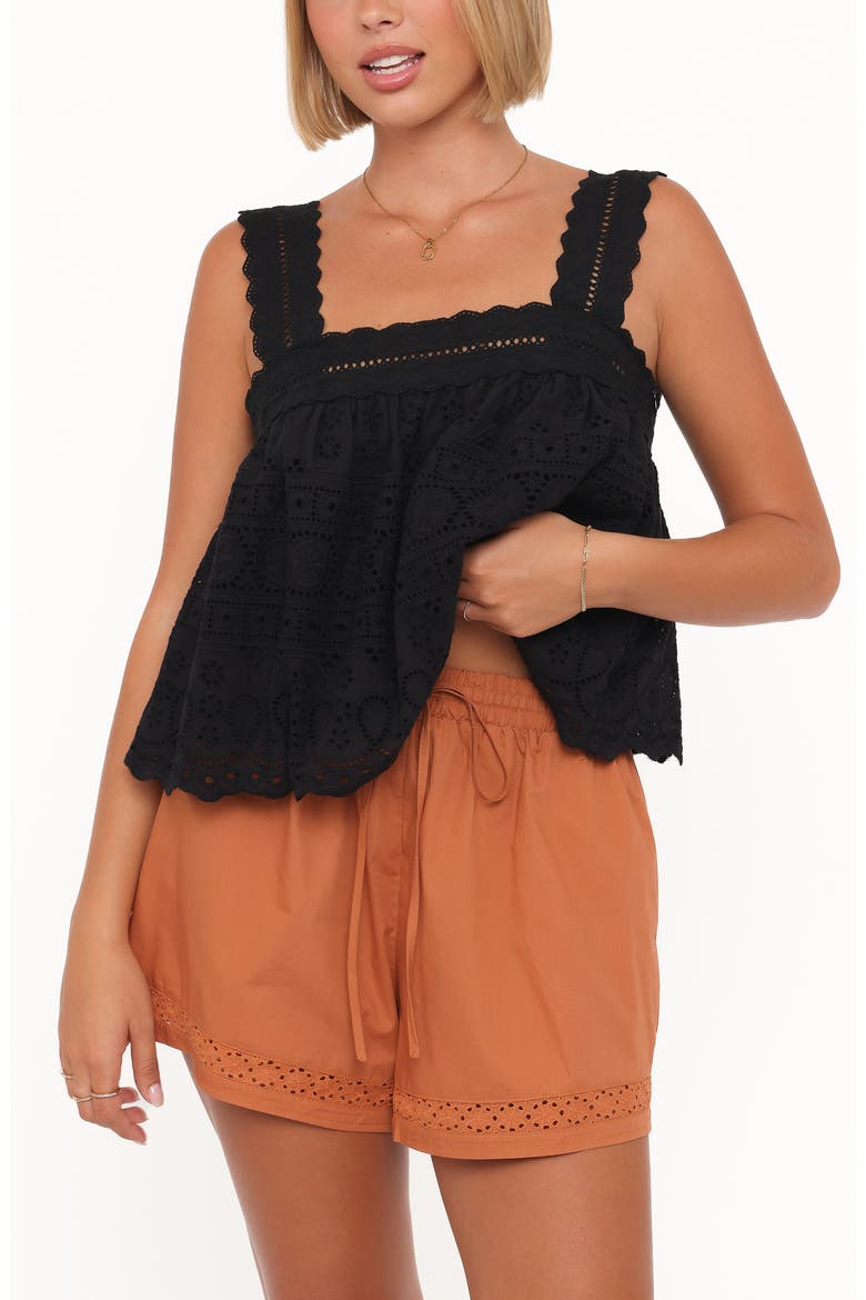 Austin Cotton Drawstring Shorts, Alternate, color, RUST