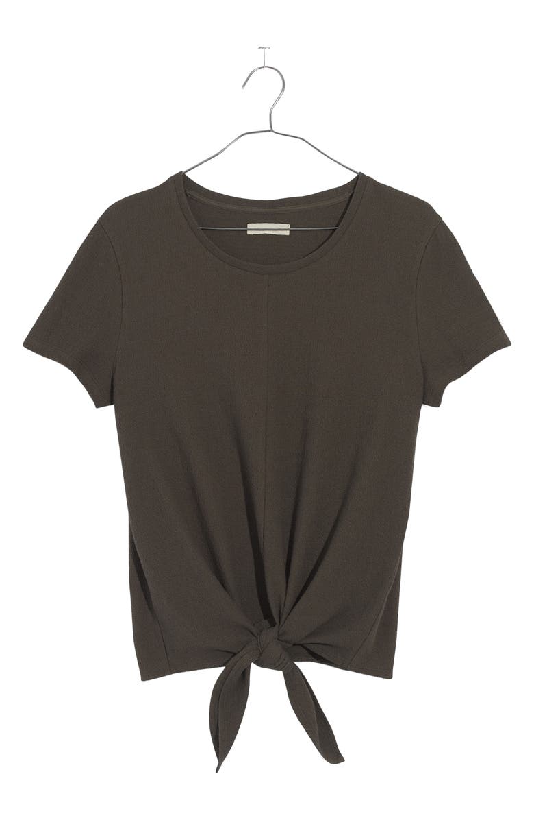 Madewell Modern Tie Front Tee, Alternate, color,