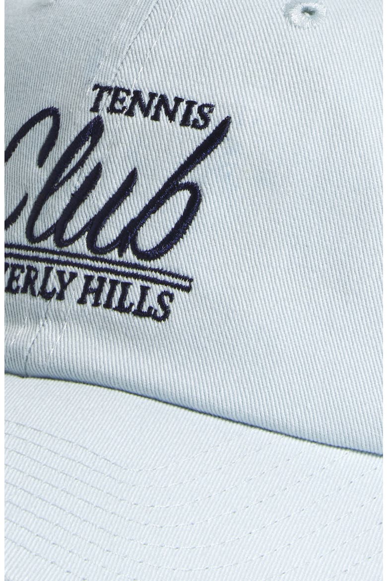 Tennis Club Embroidered Cotton Baseball Cap, Alternate, color, RUISSEAU