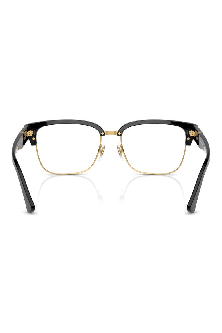 55mm Square Optical Glasses, Alternate, color, BLACK