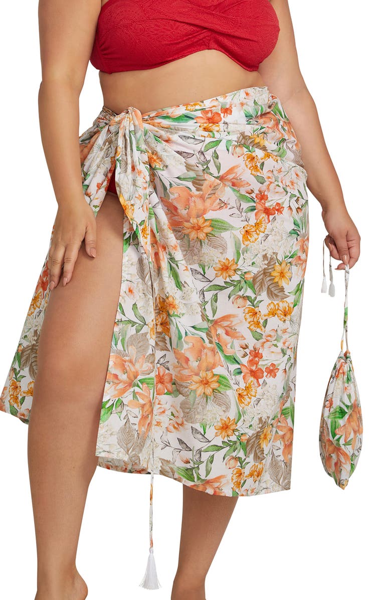 Artesands La Dolce Vita Cotton Cover-Up & Carry Bag Set, Alternate, color,