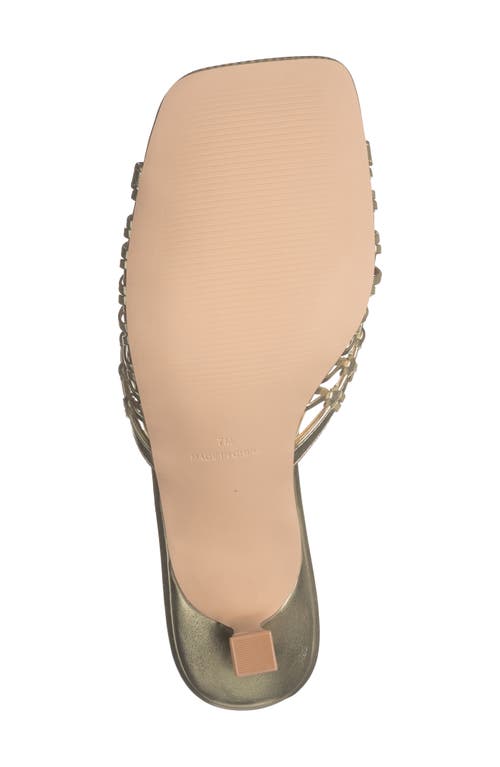 Steve Madden Sharey Kitten Heel Sandal In Gold