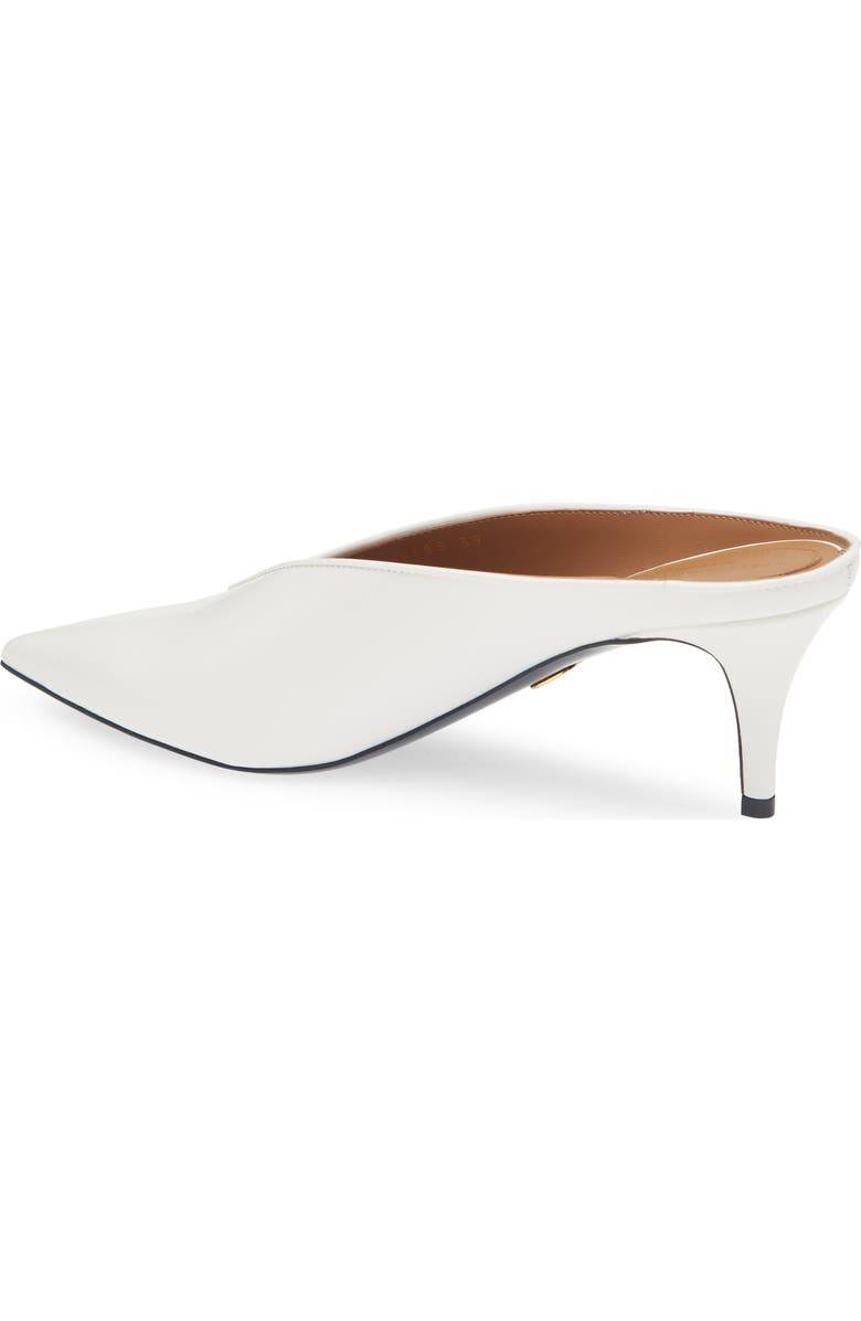 Stella McCartney Brushed Pointed Toe Mule Pump, Alternate, color, White