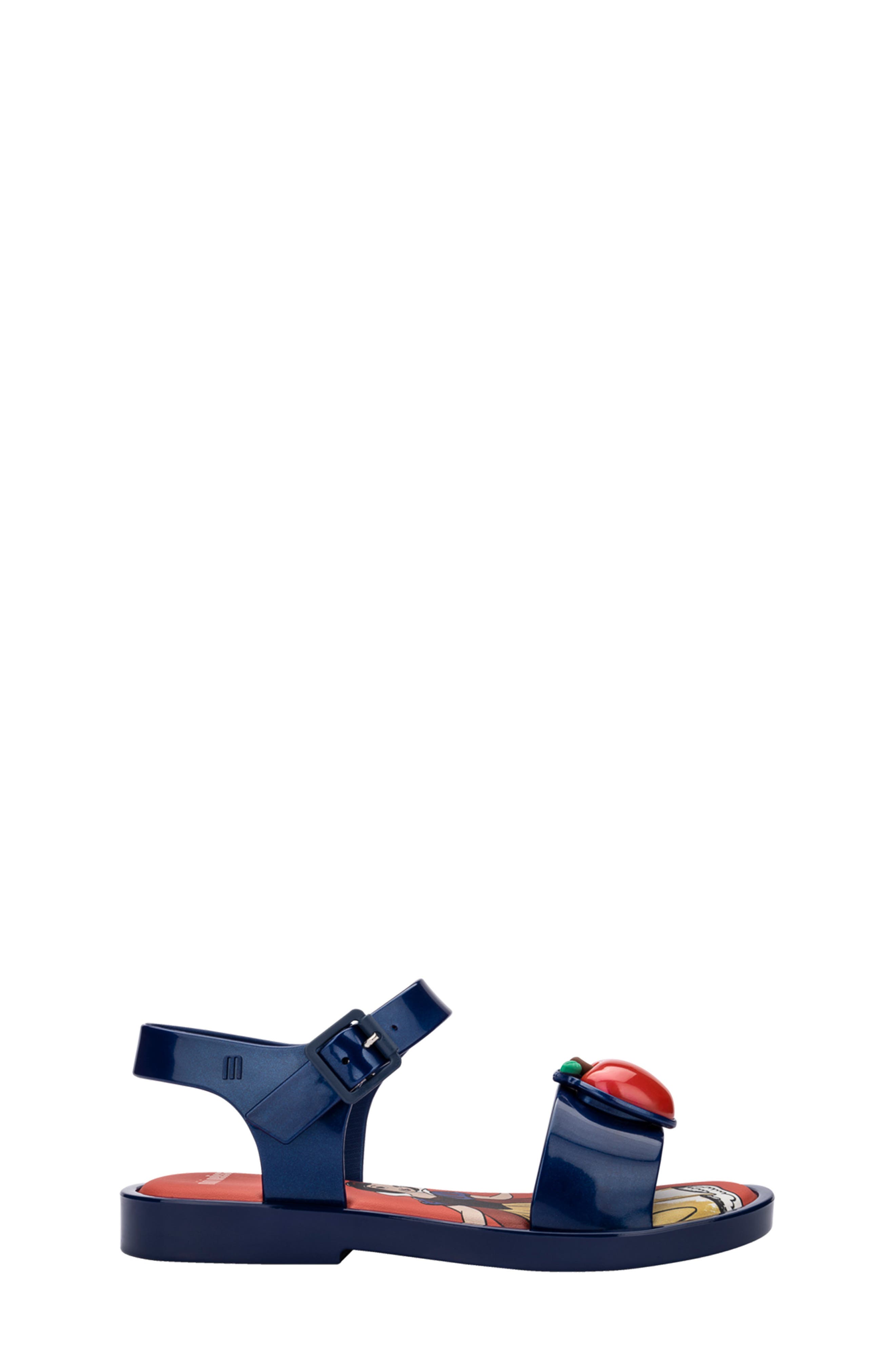 Mini Melissa x Disney Mar Jelly Sandal, Alternate, color, Red