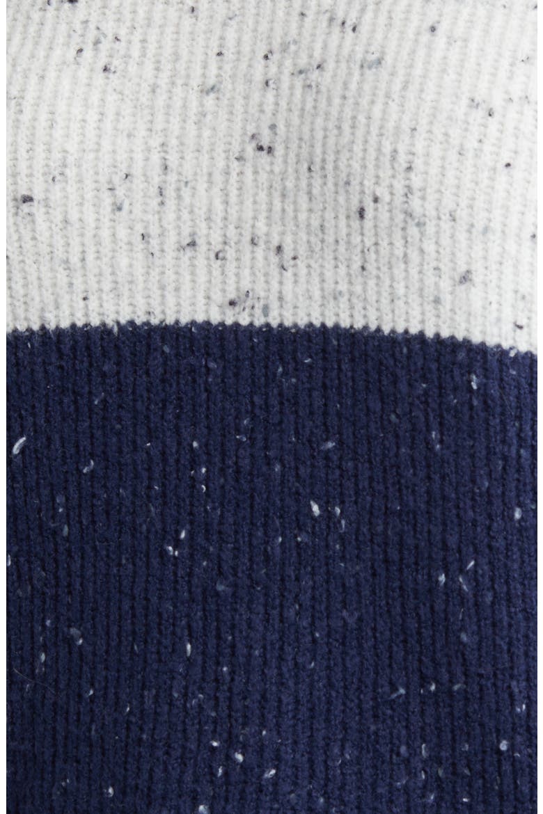 Women's WEAR by Erin Andrews  White/Navy New England Patriots Lighweight Modest Crop Color-Block Pullover Sweater, Alternate, color, White