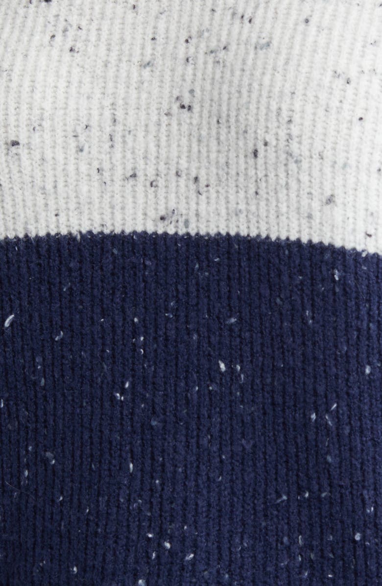 WEAR by Erin Andrews Women's WEAR by Erin Andrews  White/Navy New England Patriots Lighweight Modest Crop Color-Block Pullover Sweater, Alternate, color, White