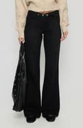 Princess Polly Slow Ride Belted Bootcut Jeans
