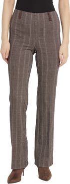 Lysse Patterned Pintuck High Waist Baby Bootcut Pants