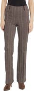 Lysse Patterned Pintuck High Waist Baby Bootcut Pants