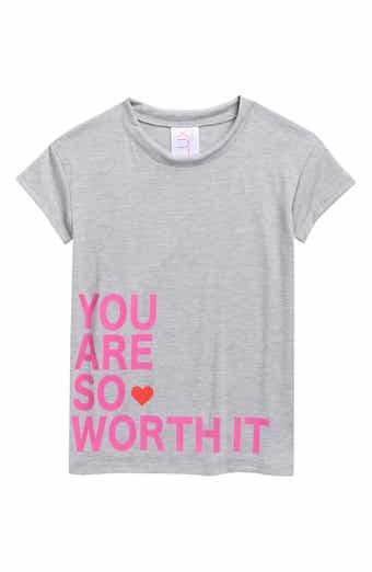 LUX Tees Kids' Valentine's Day Worth It Graphic T-Shirt