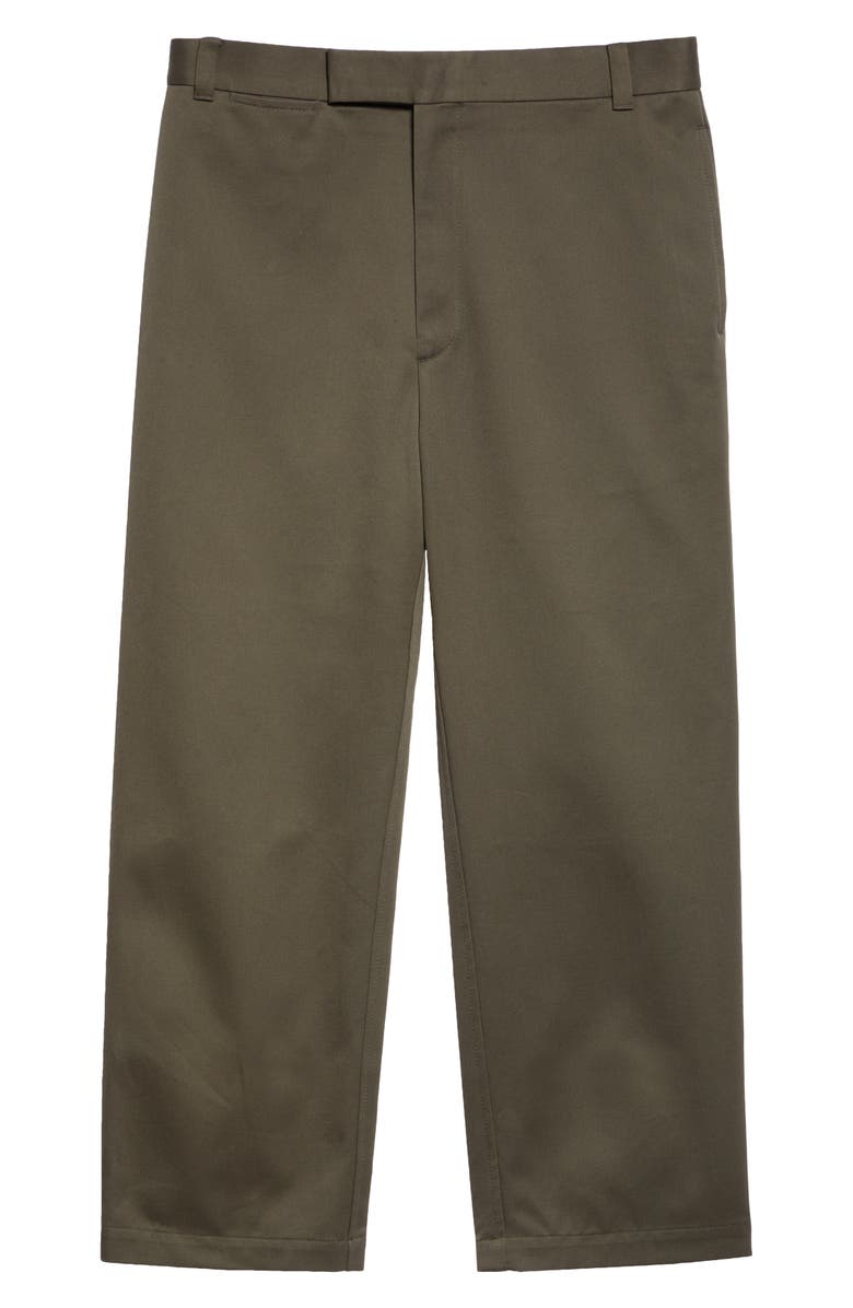 Thom Browne Unconstructed Cotton Twill Trousers, Alternate, color,