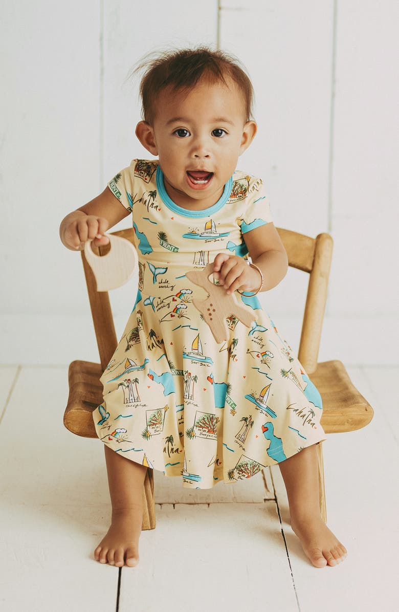 Coco Moon Maui Strong T-Shirt Dress & Bloomers, Alternate, color,