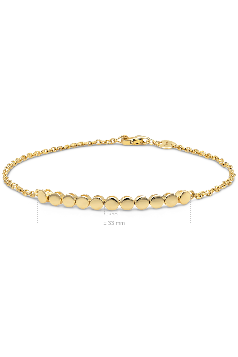 Round Link Chain Bracelet in 14K Gold, Alternate, color, Yellow Gold