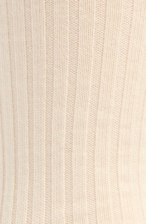 Nordstrom Ribbed Cotton Blend Socks In White