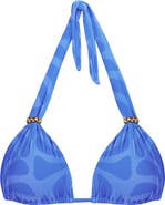 ViX Paula Hermanny Neptune Bia Tube Solid Halter Bikini Top