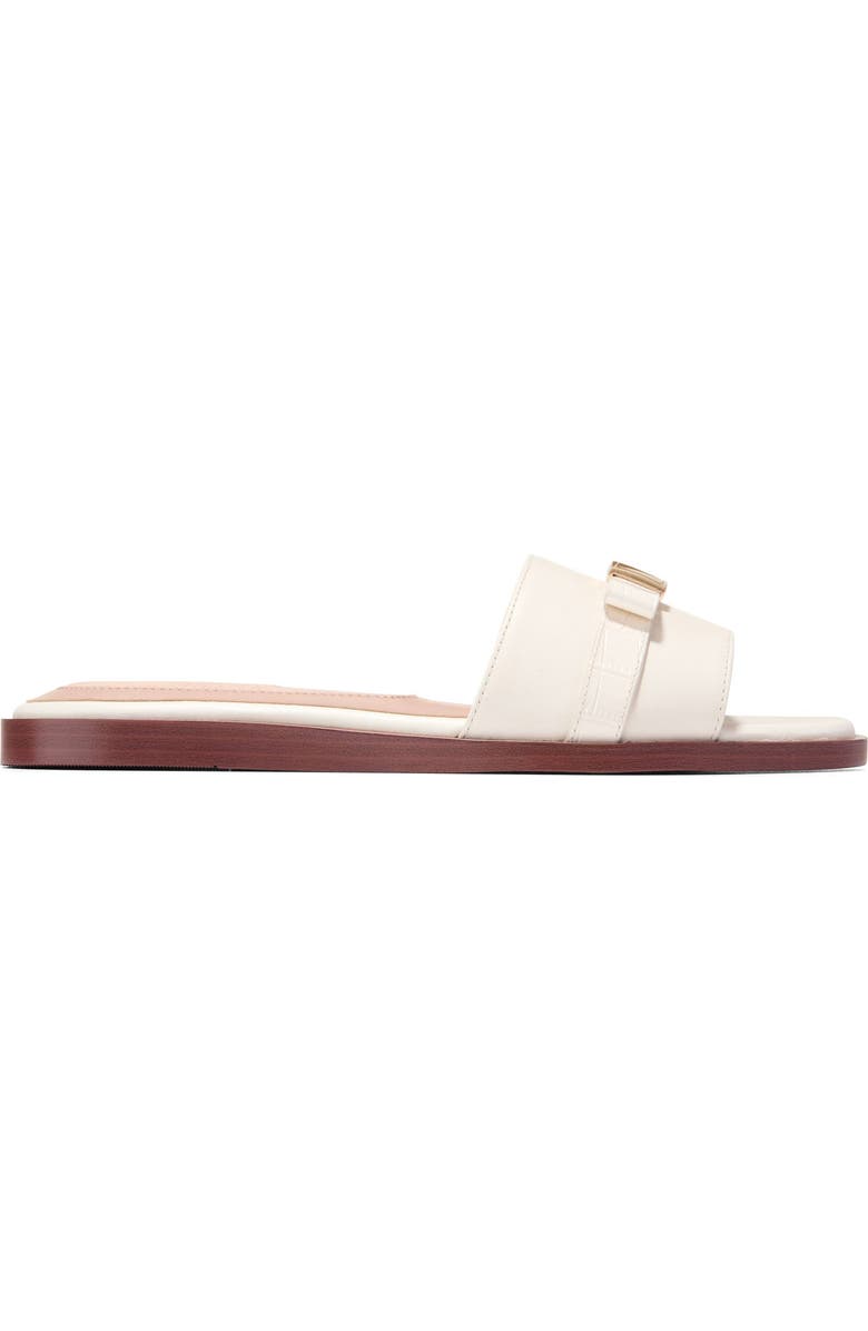 Cole Haan Emalia Slide Sandal, Alternate, color, Powder Smooth / Croc Print