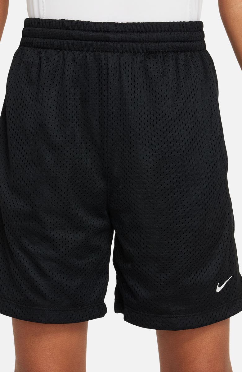 Nike Kids' Mesh Dri-FIT Shorts, Alternate, color, 010 Black/White