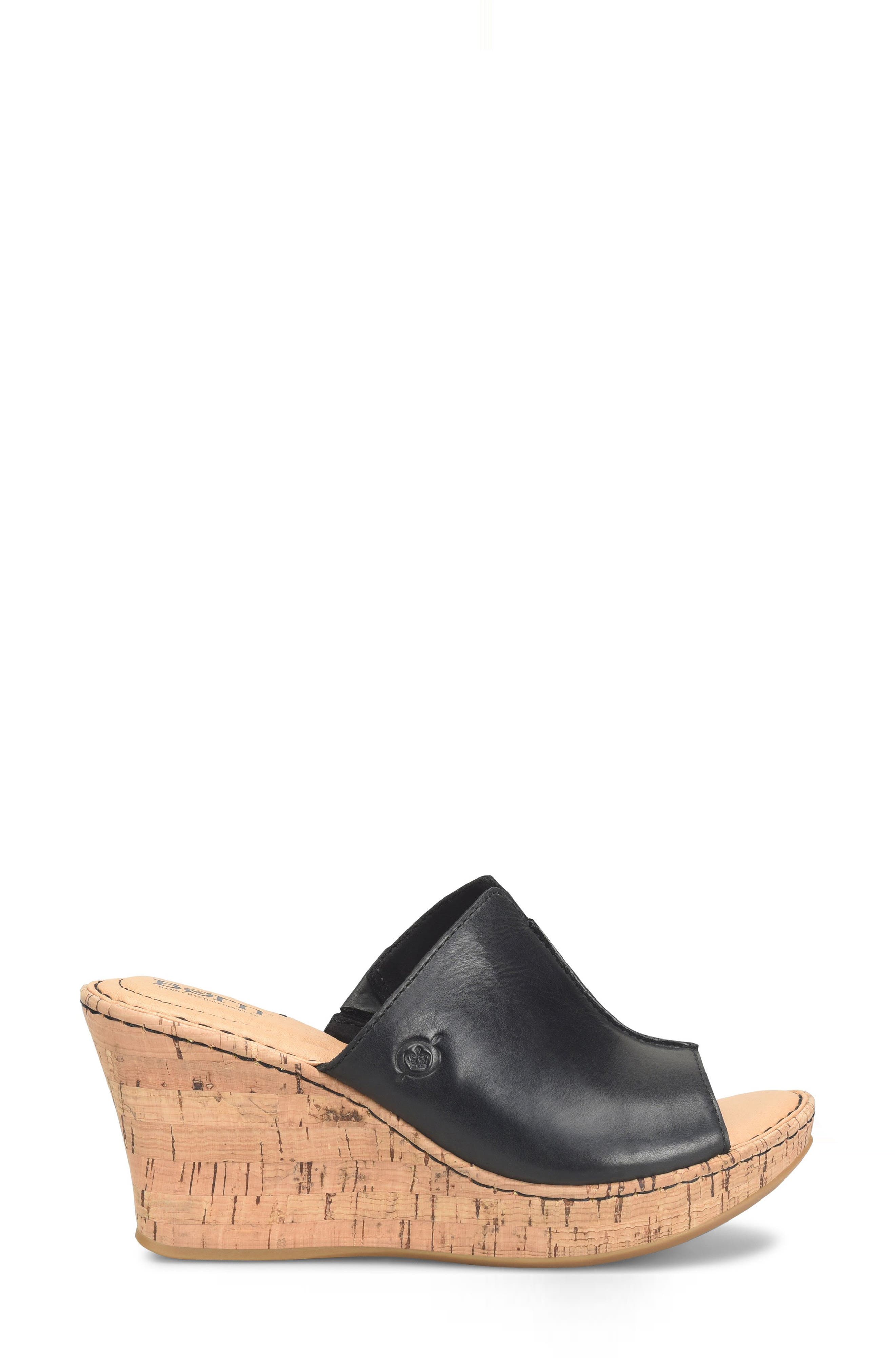 Børn Wedge Slide Sandal, Alternate, color, Black