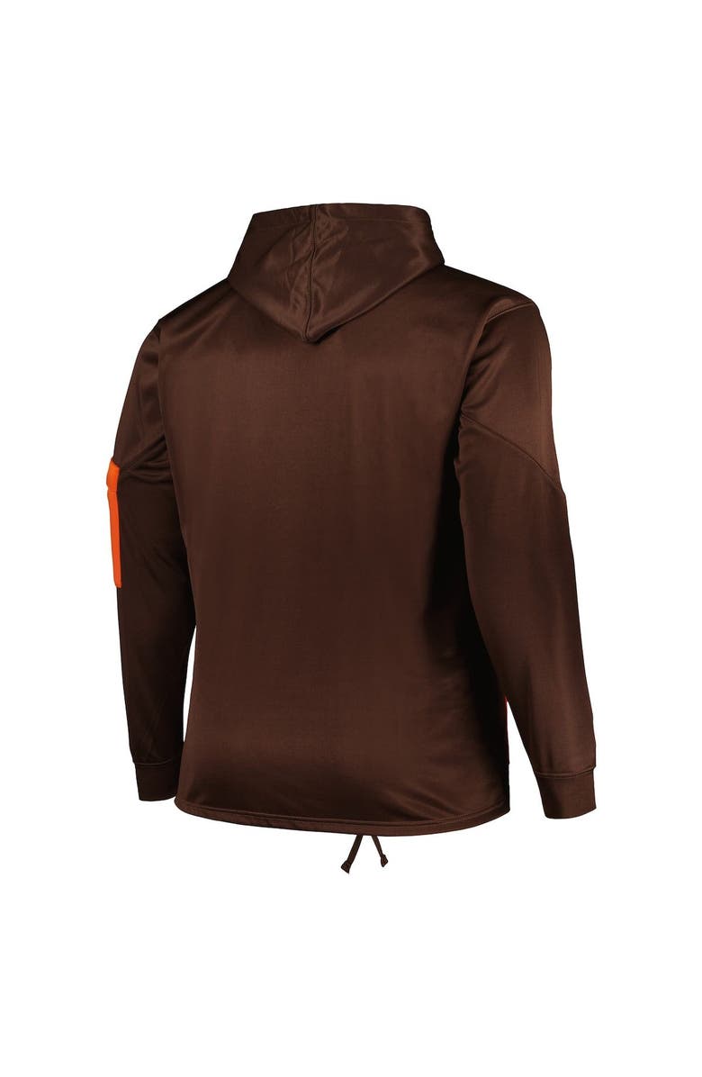 FANATICS Men's Fanatics Branded  Brown Cleveland Browns Big & Tall Pullover Hoodie, Alternate, color, Brown