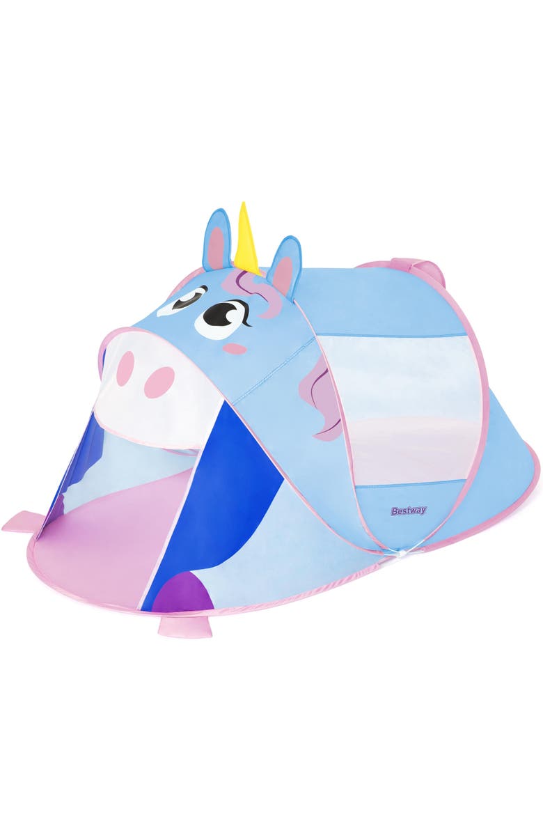 Bestway Adventurechasers Unicorn Play Popup Tent, Main, color, Multicolored