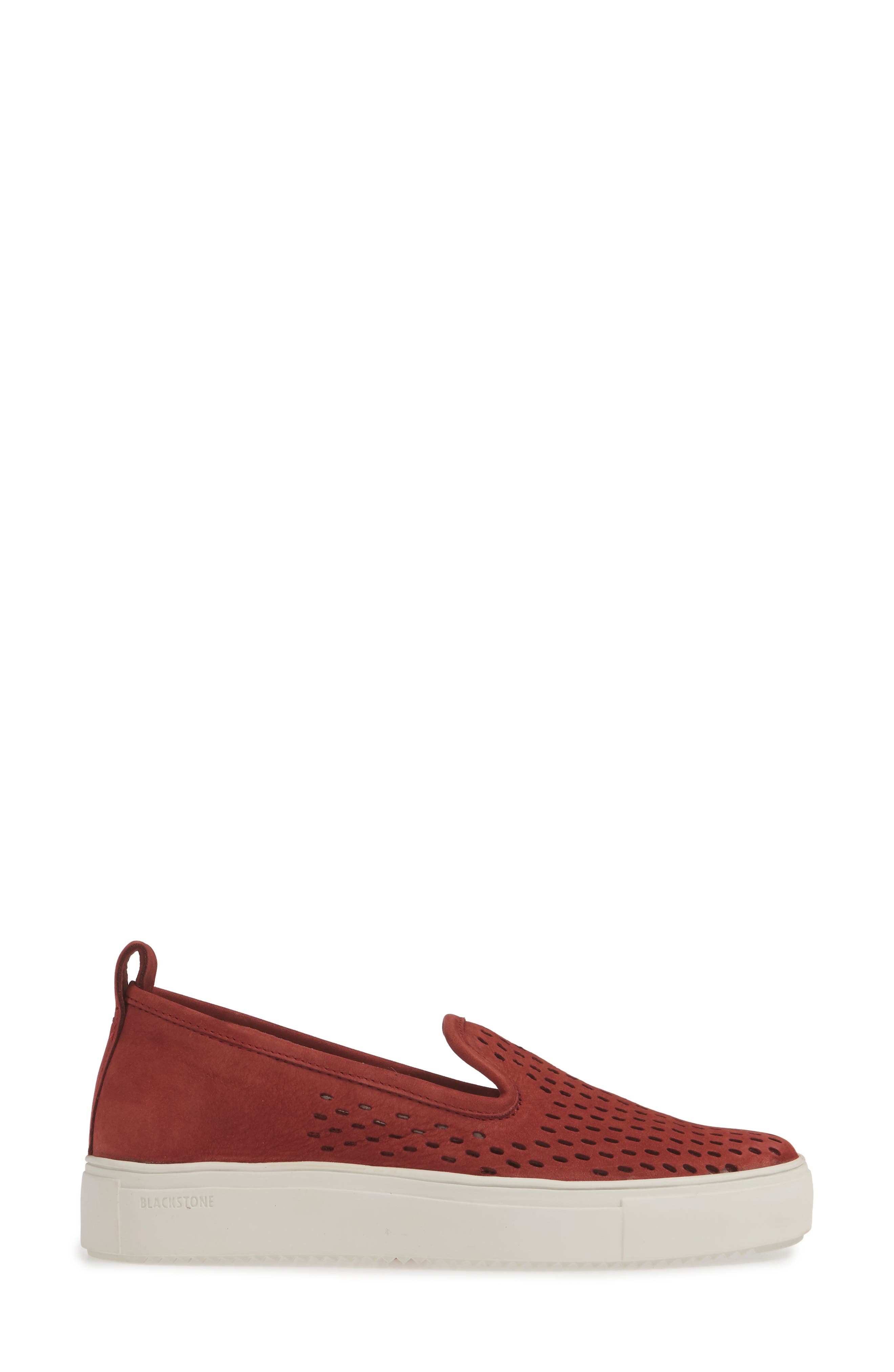 Blackstone RL68 Perforated Slip-On Sneaker, Alternate, color, Bordeaux