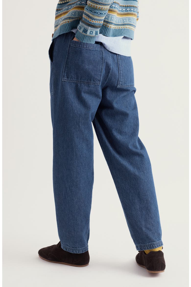 Sholl Drawstring Jeans, Alternate, color, MID WASH