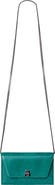 Akris Anouk Lizard Embossed Suede Crossbody Bag