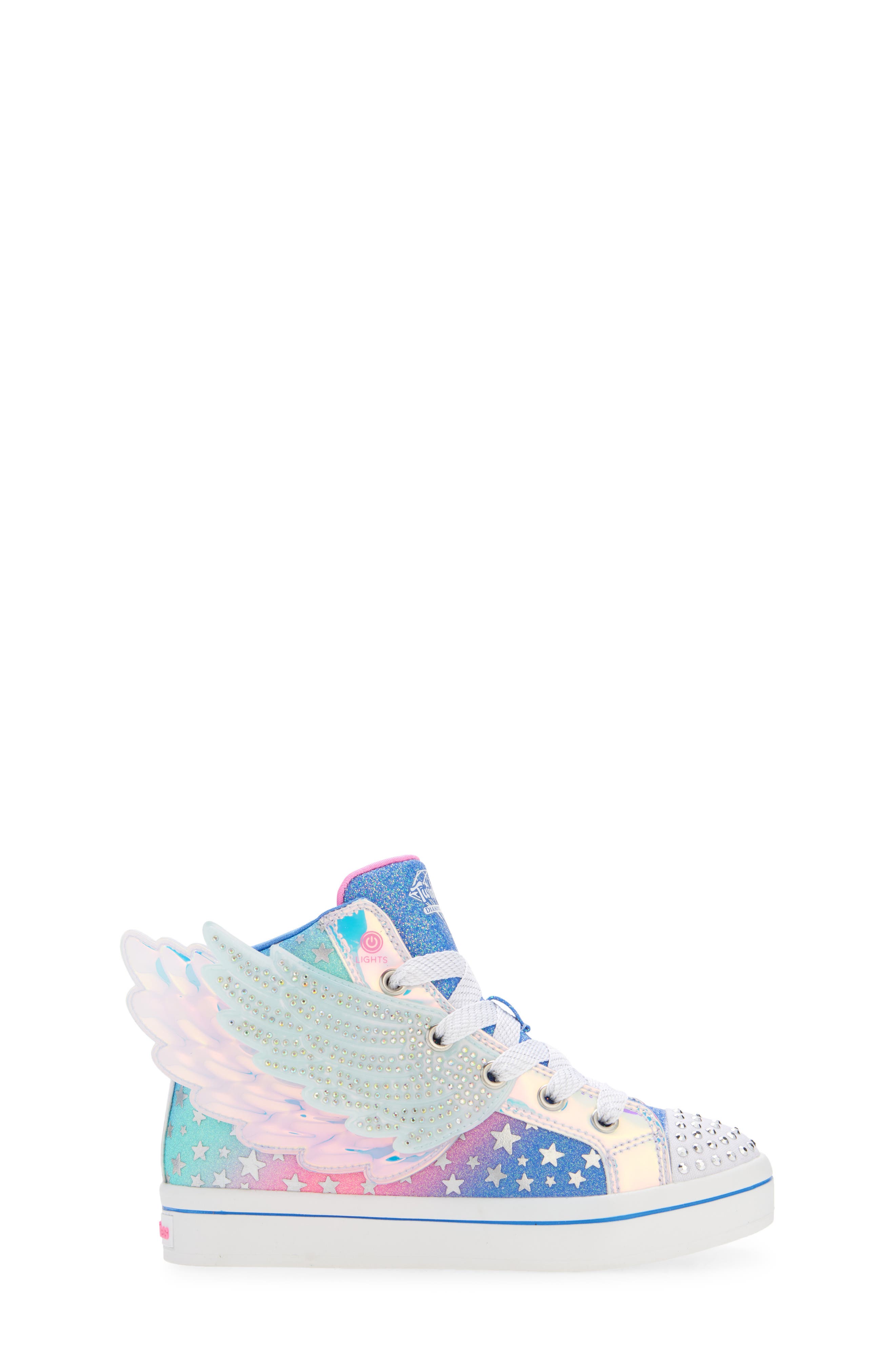SKECHERS Kids' Twi-Lites 2.0 Light-Up High Top Sneaker, Alternate, color, 