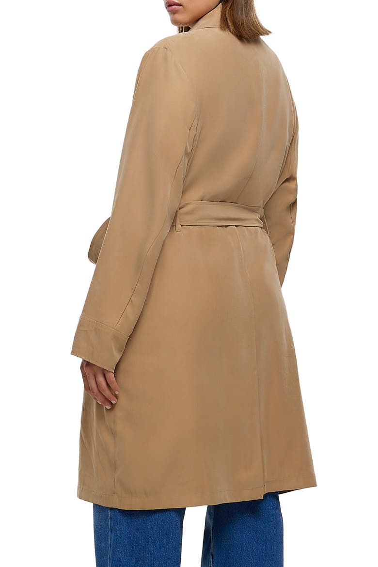 Belted Trench Coat, Alternate, color, BEIGE