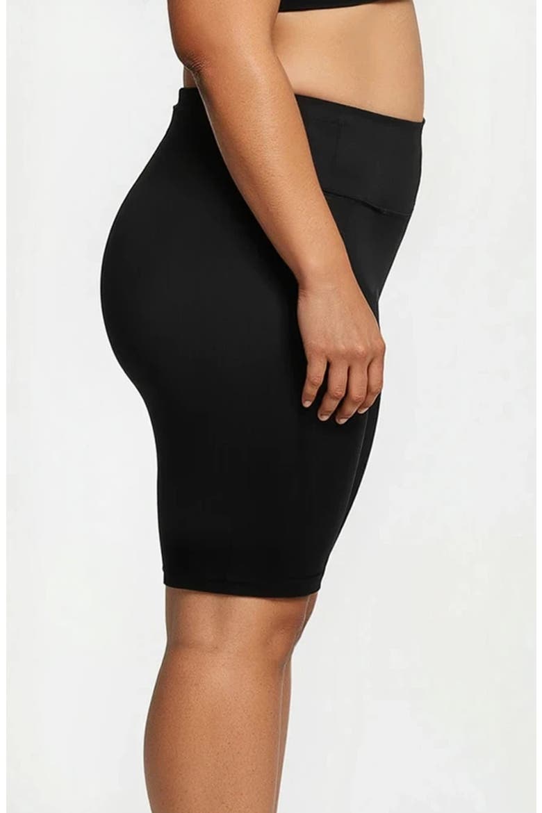 Plus Size Long Bike Swim Shorts, Alternate, color, Navy