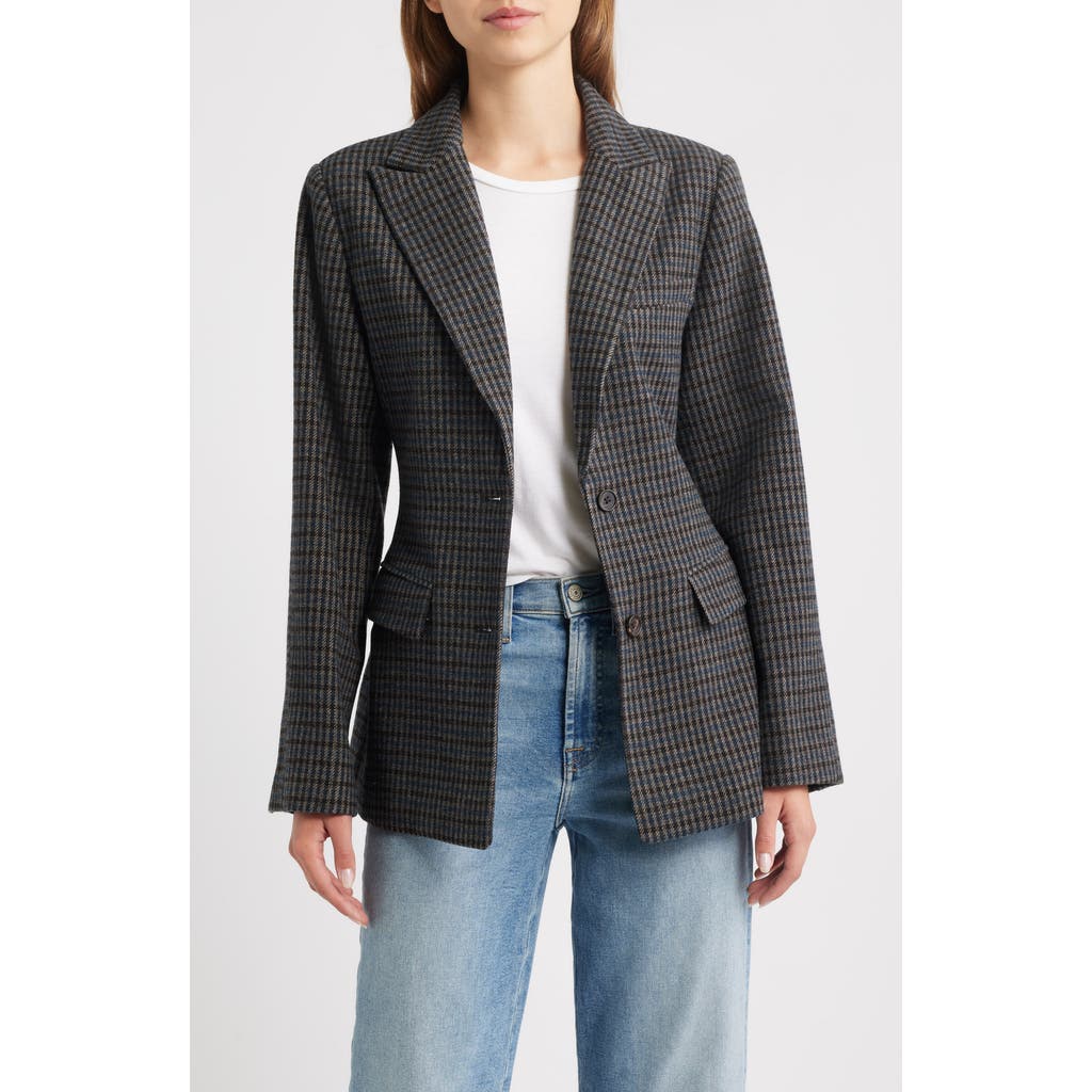Rails Doris Plaid Blazer In Black