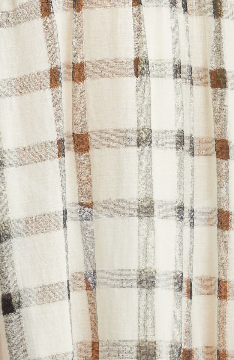 Ulla Johnson Fortuna Check Cotton Cover-Up Dress, Alternate, color, 