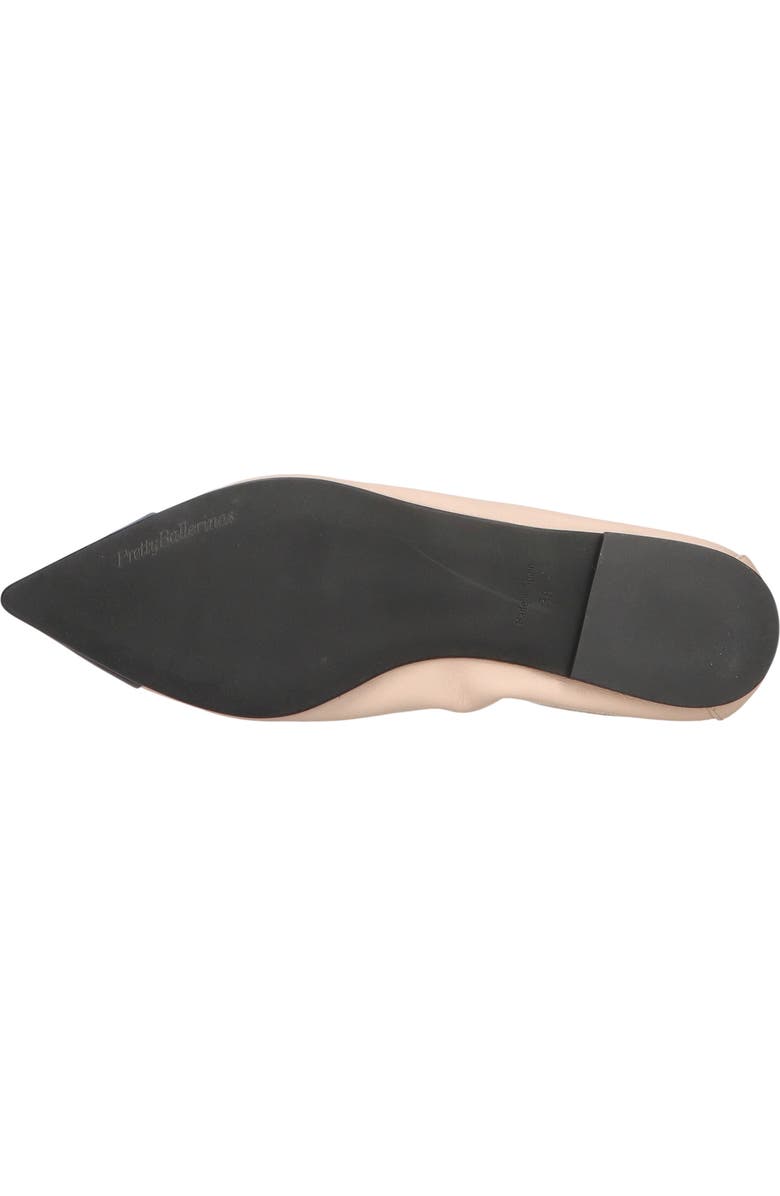 Pretty Ballerinas Pointed Toe Brooch Ballet Flat, Alternate, color, Beige