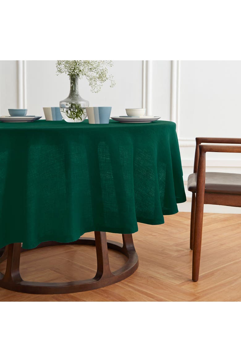 Linen Round Tablecloth - Sonoma, Alternate, color, Green