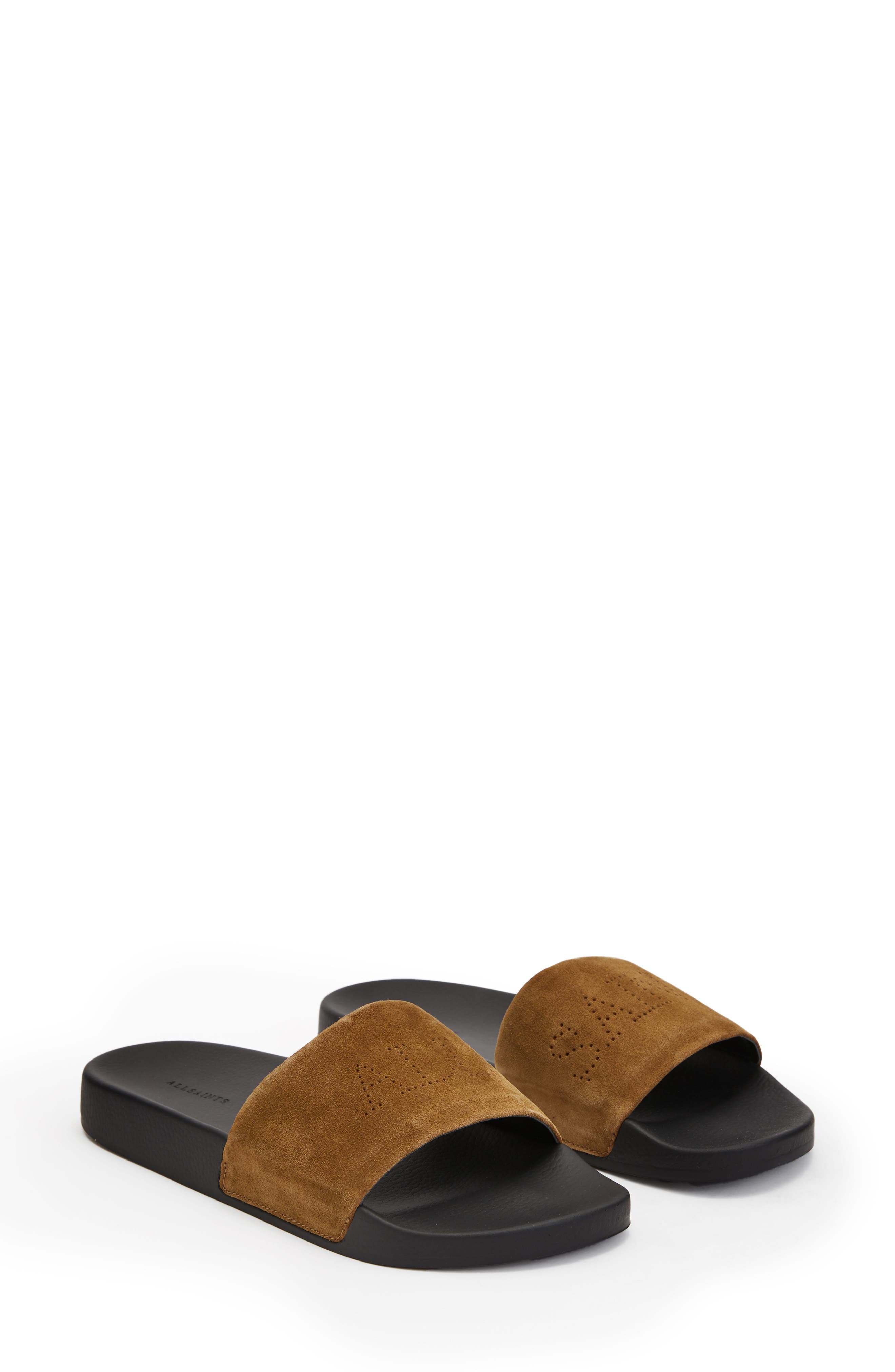 Karli Slide Sandal, Main, color, DARK TAN