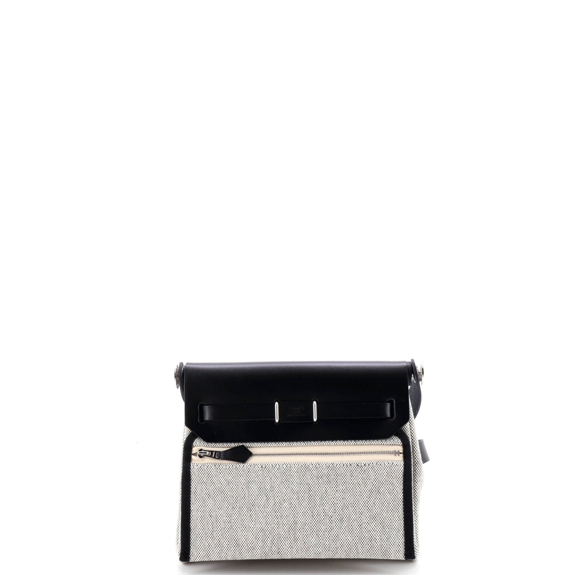 Pre-Owned Hermes Herbag Zip Toile and Leather 20, Alternate, color, 