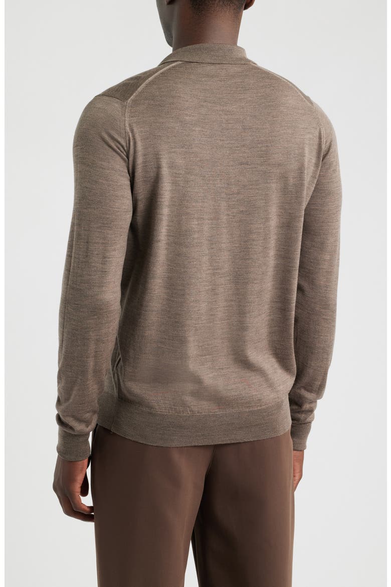 Cotswold Wool Polo Sweater, Alternate, color, MUSHROOM