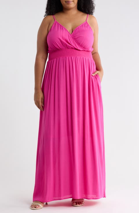 Spaghetti Strap Gauze Maxi Dress