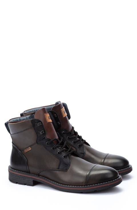 York M2M Lace-Up Cap Toe Boot (Men)
