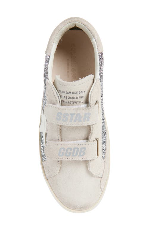 Golden Goose Kids' Old School Glitter Low Top Sneaker In White
