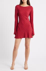 Princess Polly Good Graces Long Sleeve Minidress