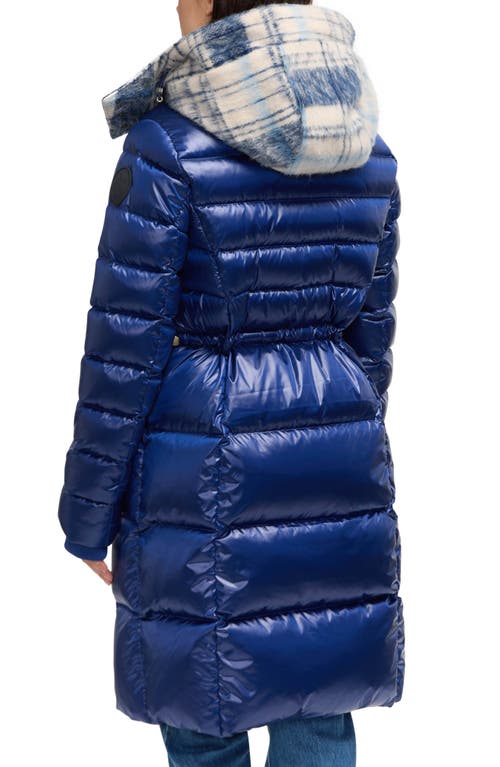 Scotch & Soda Willemina Quilted Duck Coat In Blue